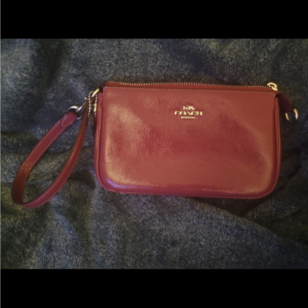 Coach Raspberry Nolita wristlet NWOT